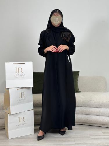 عباية غدير ا بليزر كريب الاناقة كاروهات مربعات