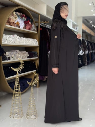 كولكشن رمضان ا عباية رويده بقماش كريب ويفر مطرز اس...