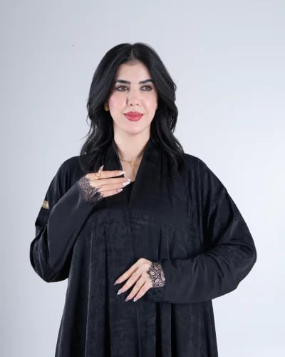عباية غدق بقماش حرير جورجينا 1