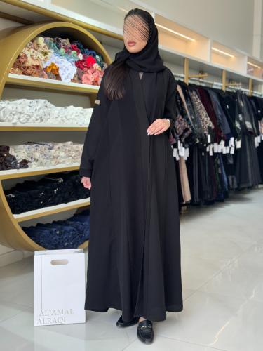 عباية هالي كريب الاناقة تدخيلات شاكيرا اسود