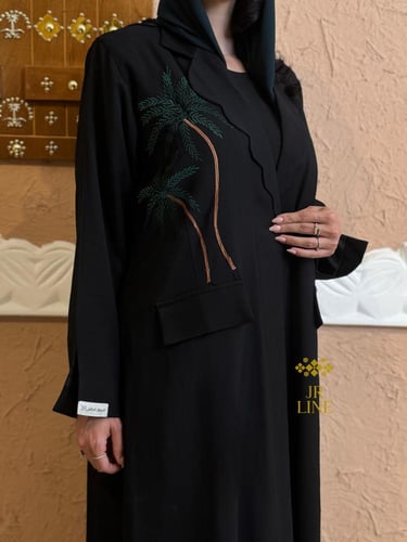 اليوم الوطني بليزر | عباية علو بقماش كريب كوري بتط...