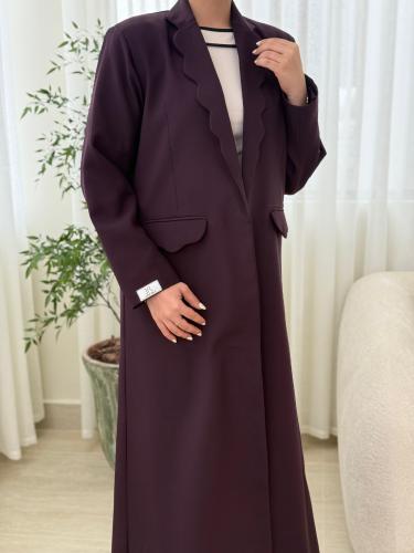 بليزر شيرين بقماش كريب باربي بنفسجي