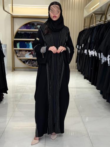 كولكشن العيد | عباية انوار بقماش كريب الابداع مزين...