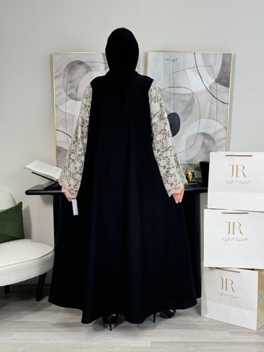 عباية لوكاس ا بقماش الاناقة مع دانتيل