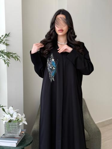 كولكشن العيد | عباية فراشه بقماش كريب ايطالي بحياك...