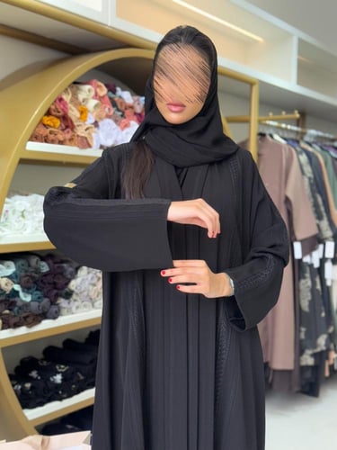 عباية الدانه بقماش انترنت بتطريز ناعم