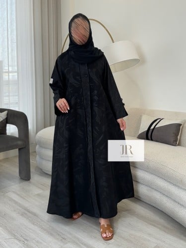 عباية وعد l بقماش كريب متان تدخيلات كريب طايح - اس...