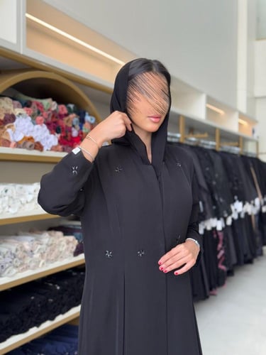 عباية سوار بليزر رسمي مزين بشك بقماش انترنت