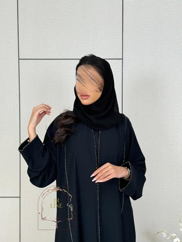 عباية نور بقماش انترنت بشك ذهبي