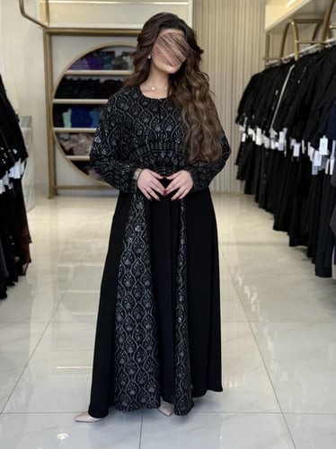 كولكشن العيد | عباية العلو بقماش كريب رموش تدخيلات...