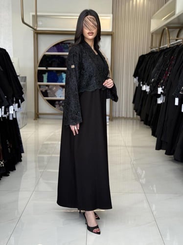 كولكشن العيد | عباية كاترينا بقماش كريب ايطالي مع...