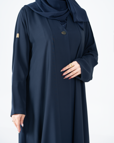 عباية ريري بقماش كريب كرز كحلي