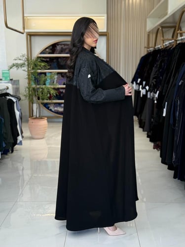 عباية عسل بقماش كريب الفخامه تدخيلات جاكار 2