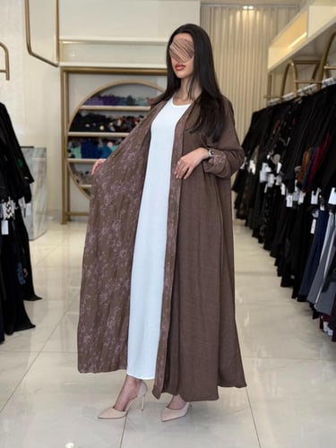 عباية احلام بقماش دانتل فرنسي دبل فيسبني