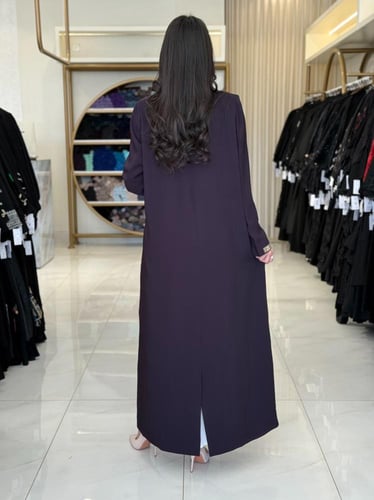 كولكشن العيد | بليزر عباية ملك بقماش كريب رموش بشك...