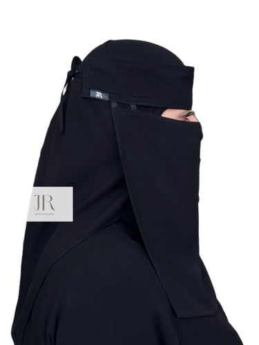 نقاب بقماش كوري طويل | مغاطين ، بدون مقوى