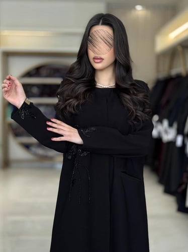 كولكشن العيد | عباية امنيه بقماش كريب ملكي 2