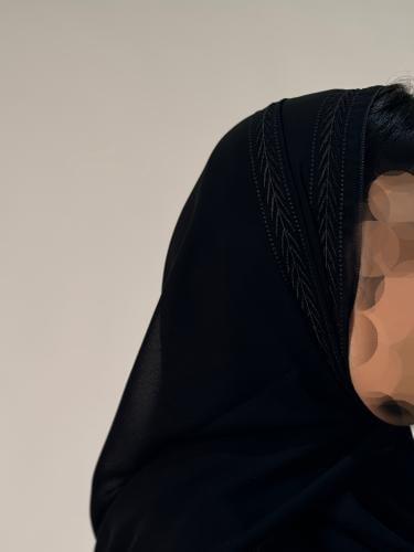 اسود تطريز سنبله