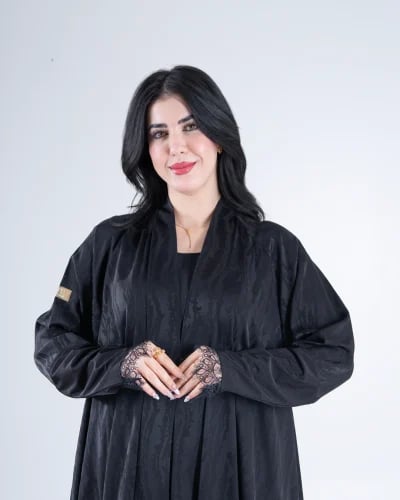 عباية غدق بقماش حرير جورجينا 2