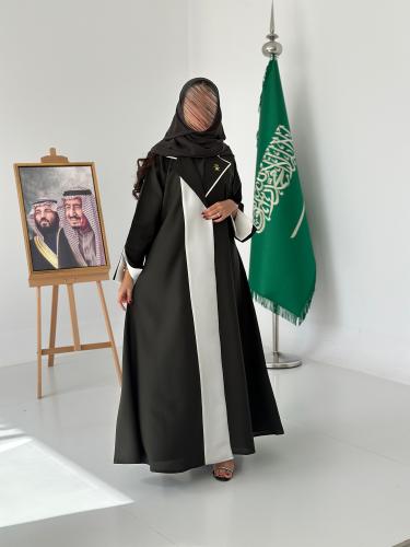National day abaya | عباية الصرمه زيتي