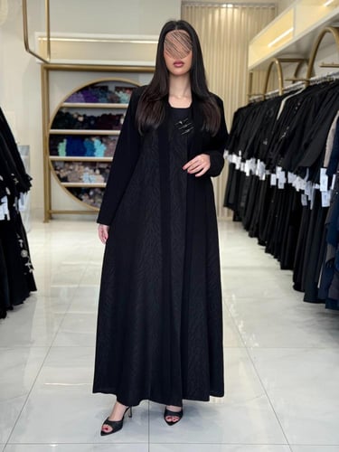 كولكشن العيد | عباية سرور بقماش كريب الابداع تدخيل...