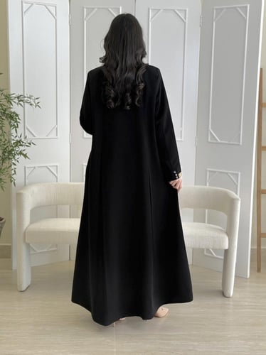 كولكشن العيد | عباية تغريد بقماش كريب رموش بكسرات...