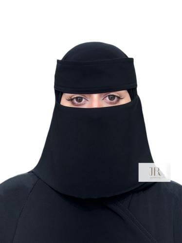 نقاب بقماش كوري قصير | مغاط مائل ، بدون مقوى