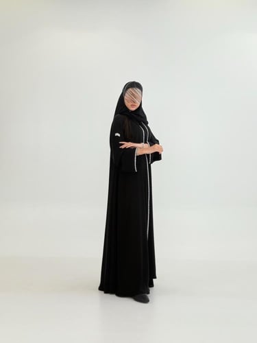 عباية سلطانه بقماش انترنت كويتي بتطريز ناعم كم ضيق...