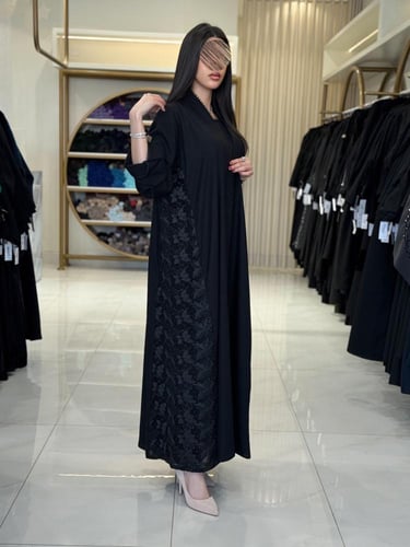 كولكشن العيد | عباية سيلين بقماش بلاك بيري تدخيلات...