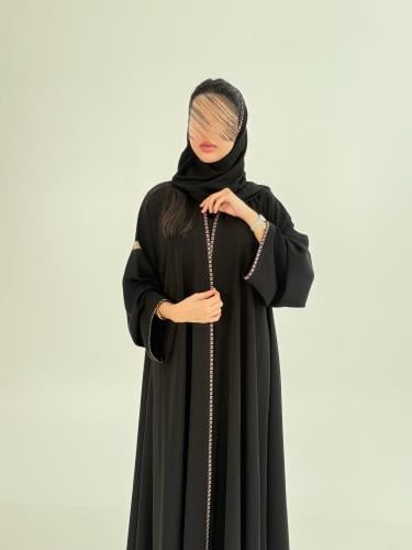 عباية سلطانه بقماش انترنت كويتي بتطريز ناعم كم ضيق...