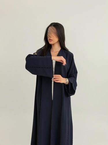 عباية نوريه بقماش كريب انترنت بارد بتخريم كمبيوتر...