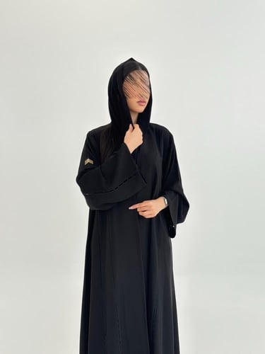 عباية نوريه بقماش كريب انترنت بارد بتخريم كمبيوتر...