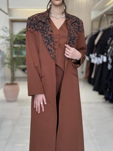 عباية إيليف بقماش كربب باربي تركي جملي ( طقم ثلاث...