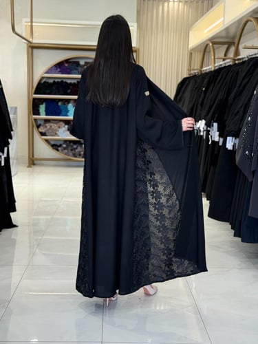 كولكشن العيد | عباية سيلين بقماش بلاك بيري تدخيلات...