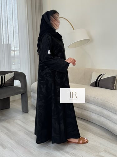 عباية وعد l بقماش كريب متان تدخيلات كريب طايح - اس...