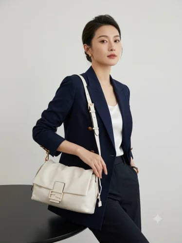 حقيبة فندي ماما باجيت فاخرة - Fendi Mamma Baguette Bag