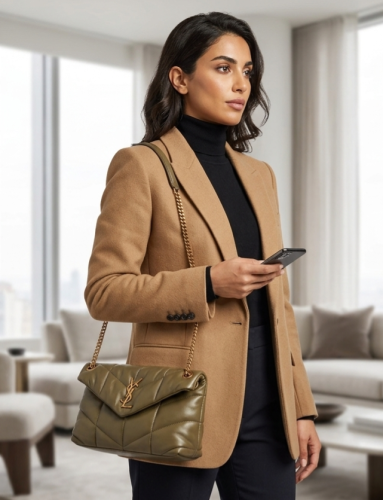 Loulou Puffer YSL 577476 – حقيبة كتف فاخرة ايف سان لوران