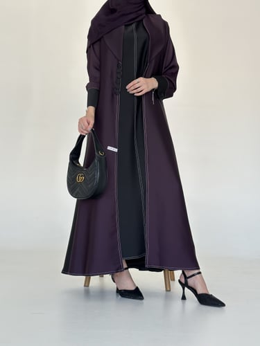 أوليڤيا بنفسجي غامق مع الاسود