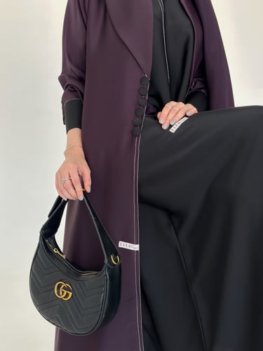 أوليڤيا بنفسجي غامق مع الاسود