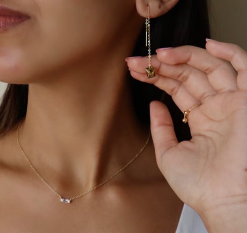 Silver 925 zirconia earrings