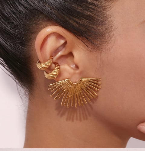 Stainless steel earring