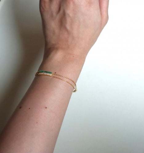 Zirconia 925 sterling silver bracelet