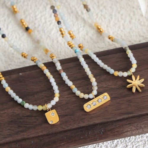 Handmade Natural stone stainless steel