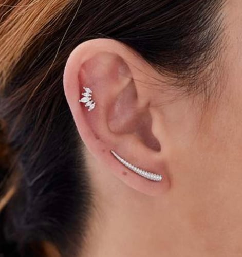 1pc Sterling silver stud