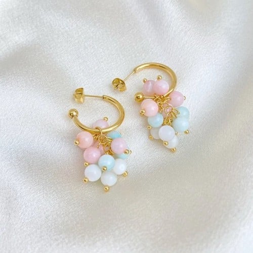 Cotton candy earrings