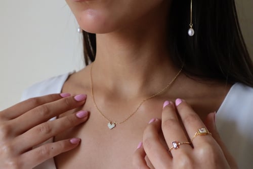 Silver 925 heart necklace