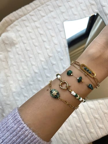 Green love bracelet