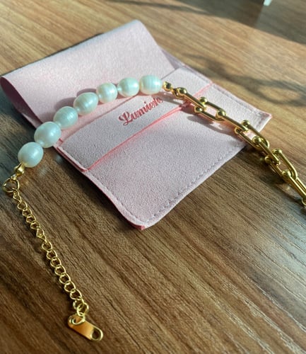 Pearl stainless steel bracelet