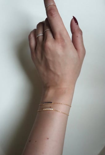 Zirconia 925 sterling silver bracelet