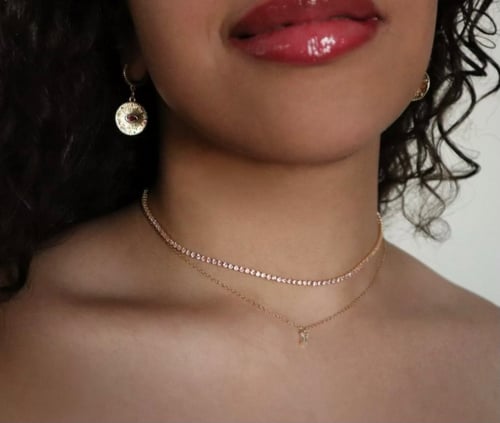 Sterling silver 925 zirconia necklace